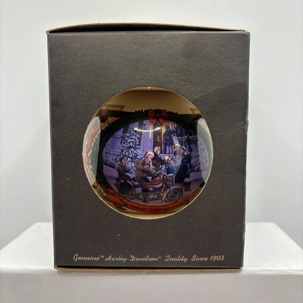 2000 Harley Davidson Ball Glass "A Harley Christmas Carol" Ornament - Picture 5 of 6